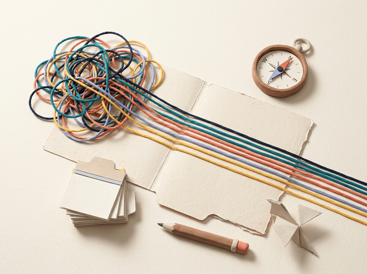 Everyday tasks brought together in an illustrated ADHD screening report